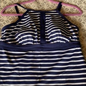 Lands End High Neck Tankini size 10